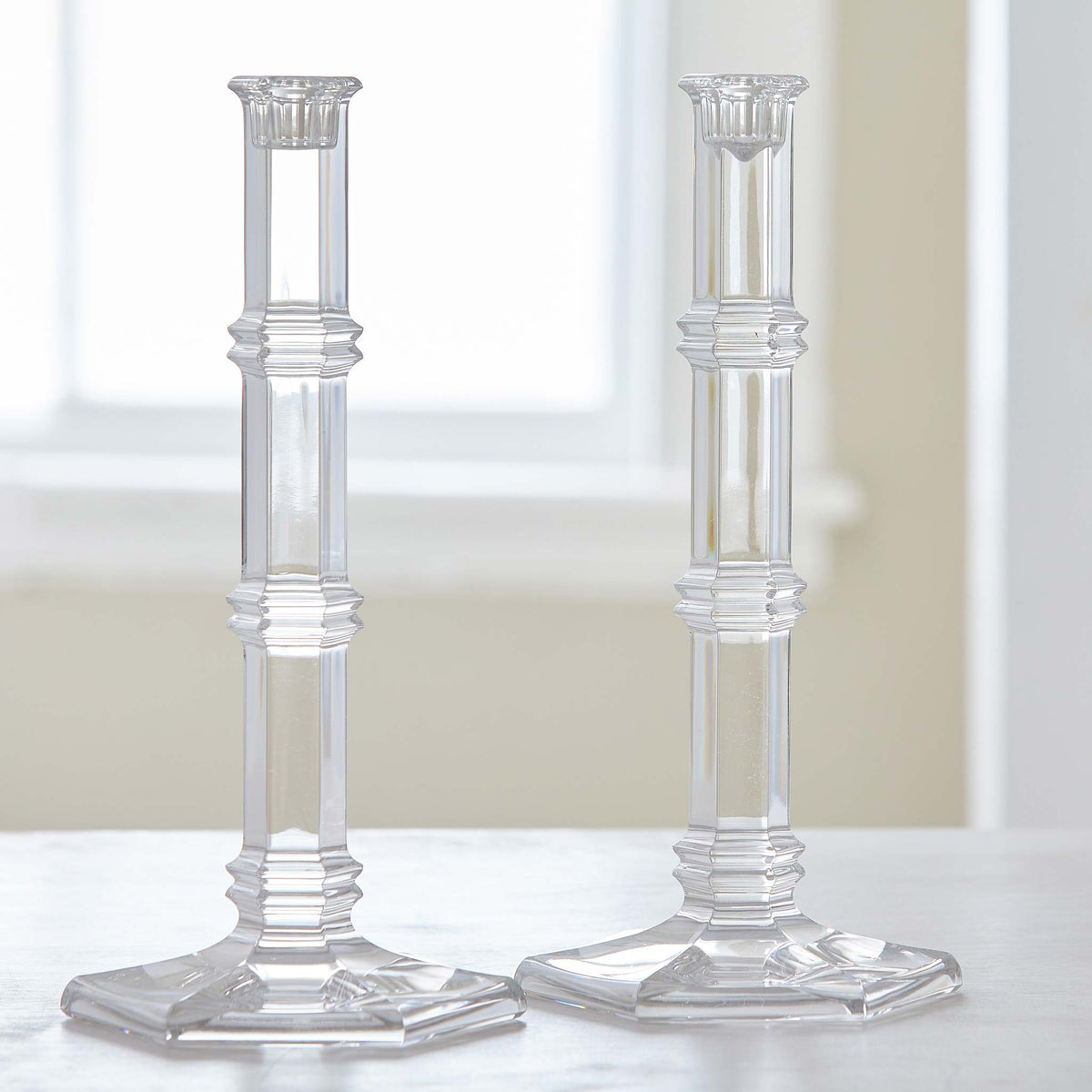 VINTAGE TIFFANY CRYSTAL CANDLESTICKS