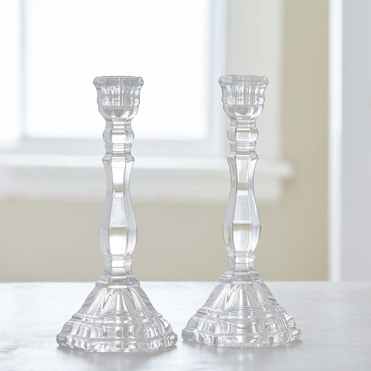 VINTAGE TIFFANY CRYSTAL CANDLESTICKS