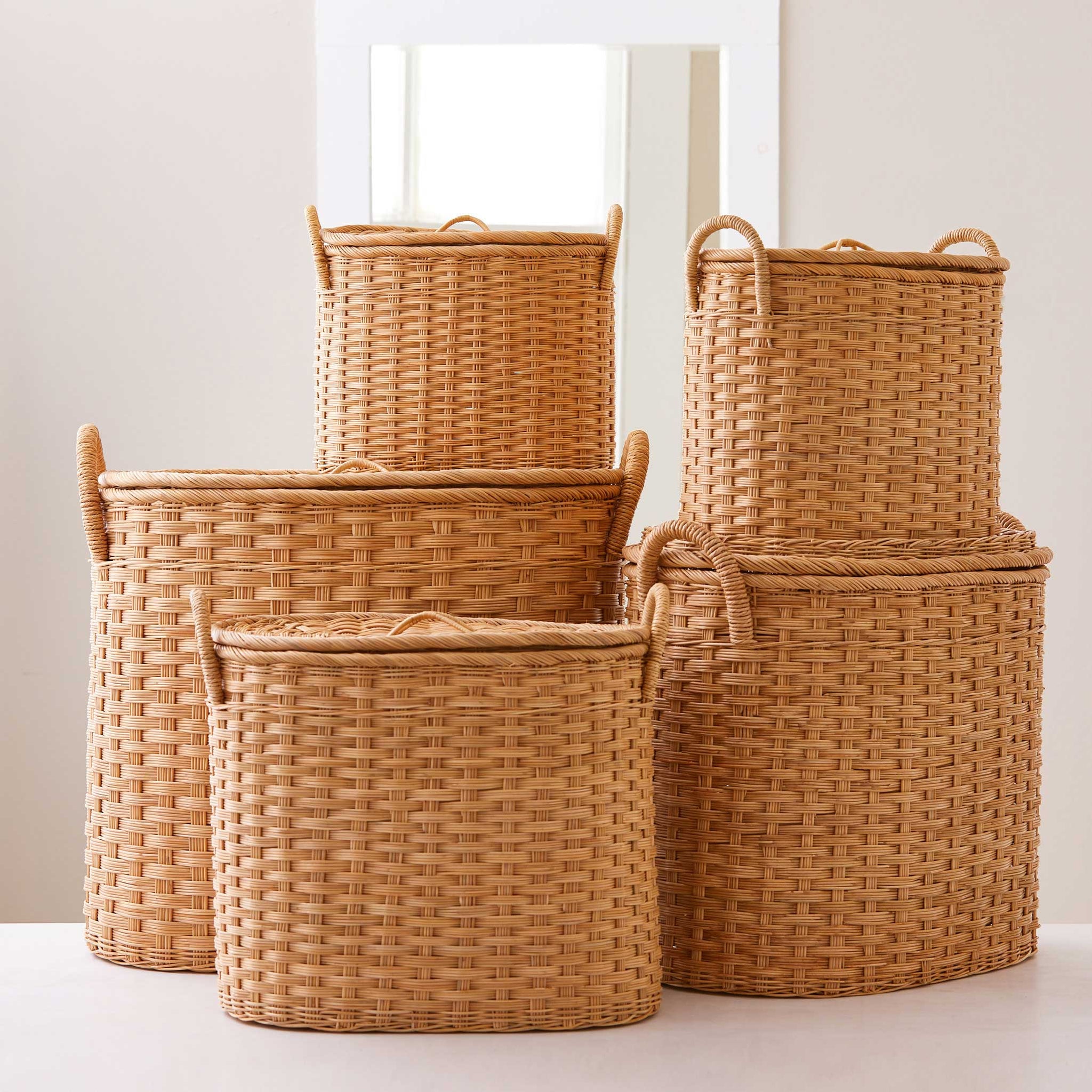 Large Round Wicker Baskets