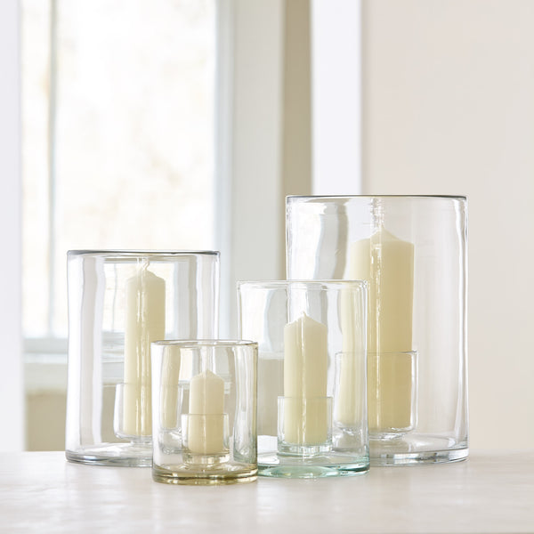 Glass Hurricane Candle - Small Candle